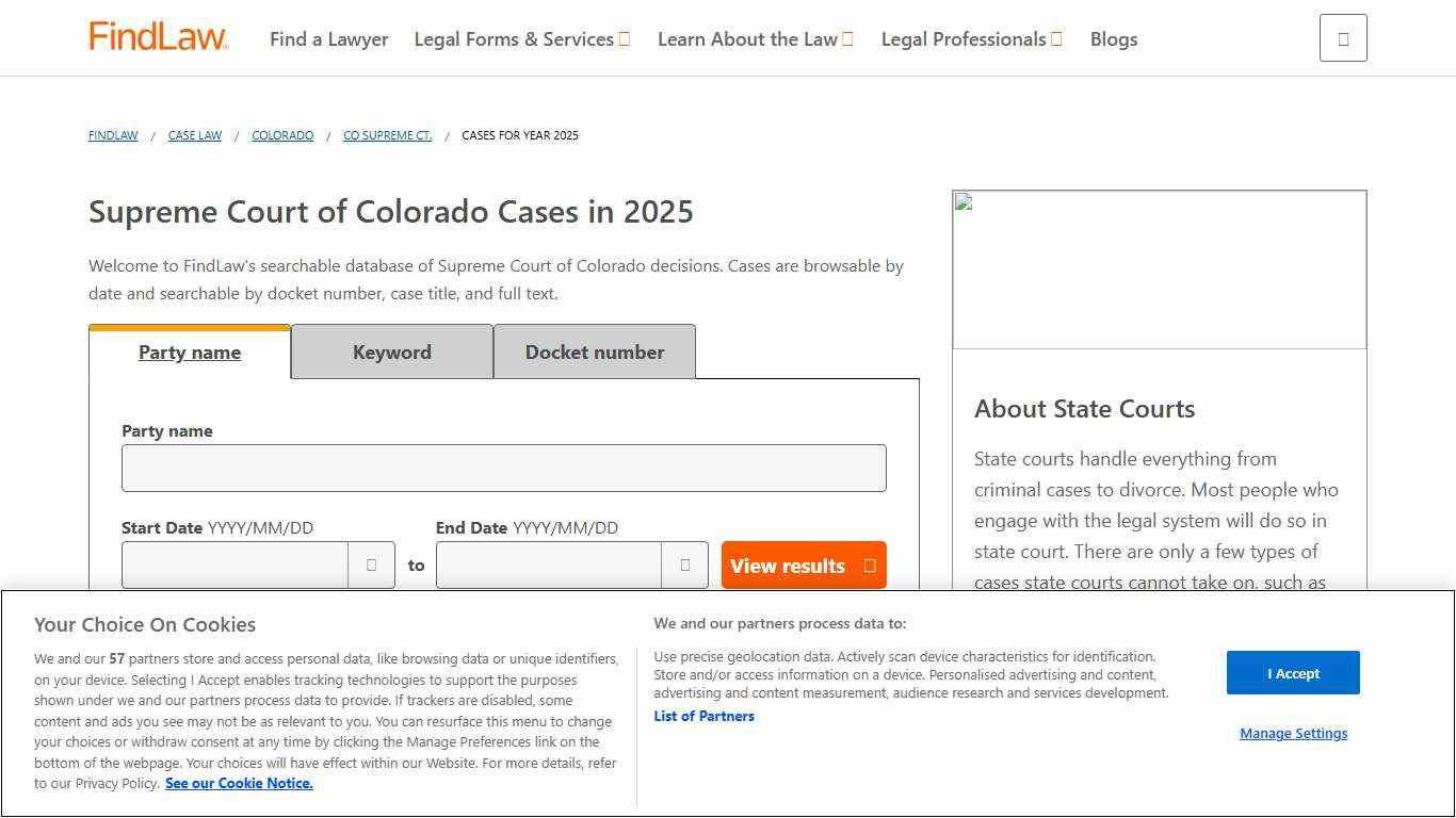 CO Supreme Court - Court Decisions - 2025