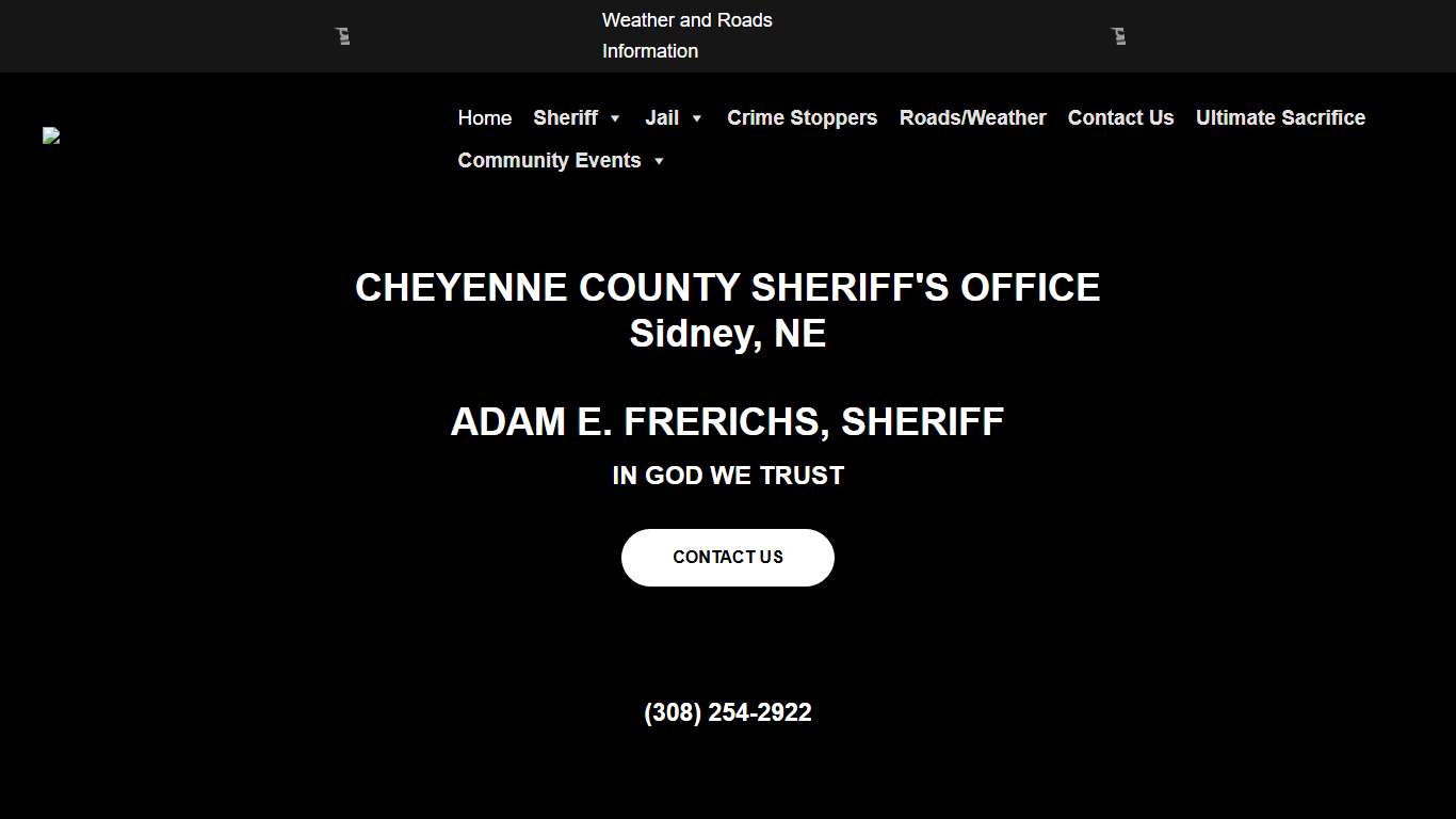 Sheriff's Office Website Cheyenne County Sheriff's Office